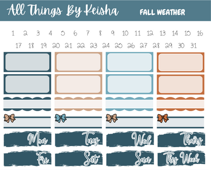 FALL WEATHER FULL STICKER KIT