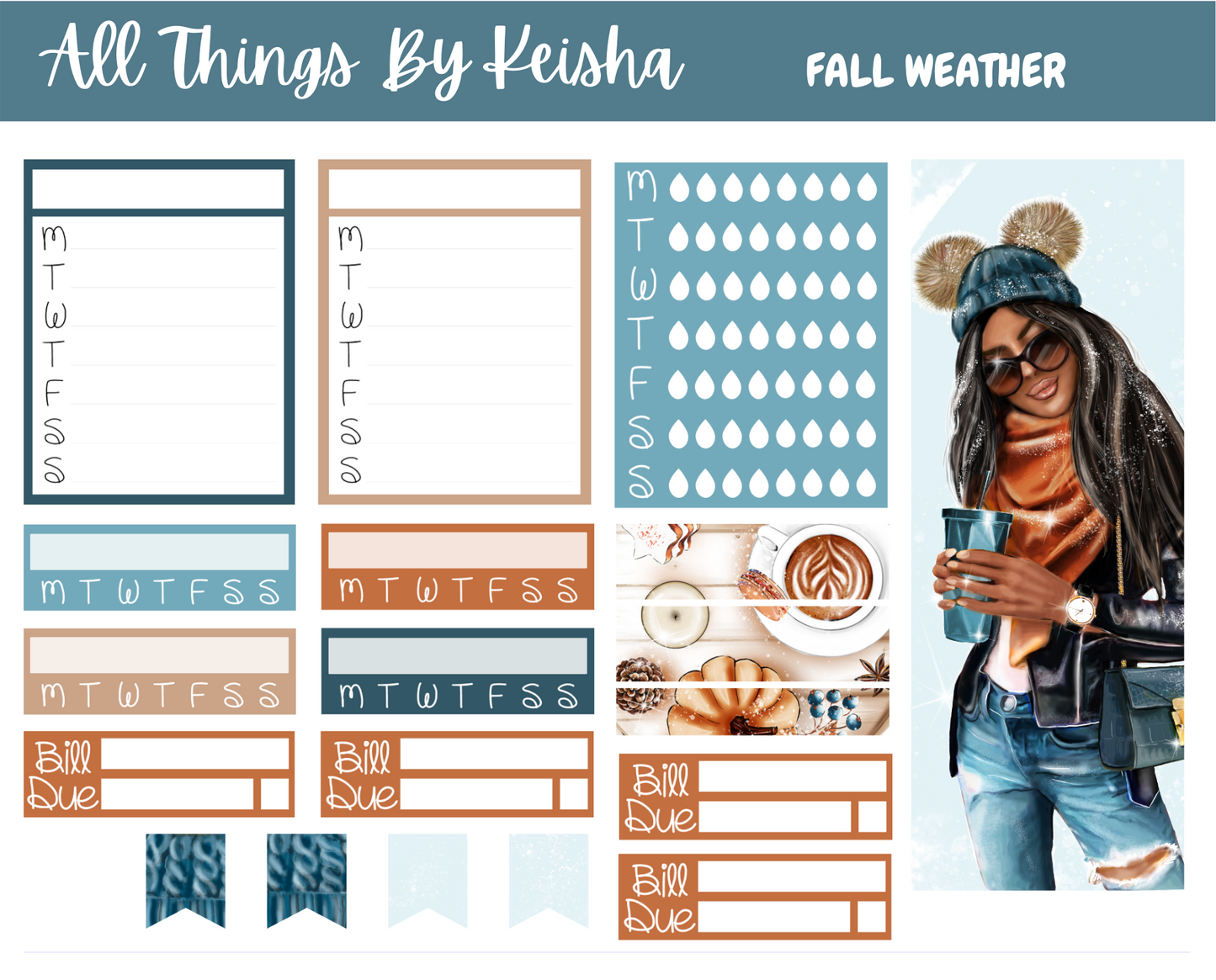 FALL WEATHER FULL STICKER KIT