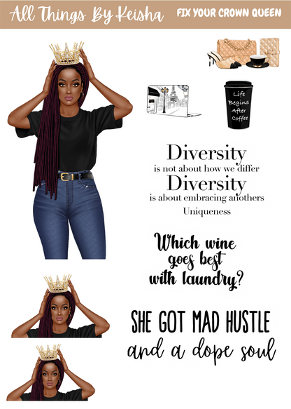 FIX YOUR CROWN QUEEN