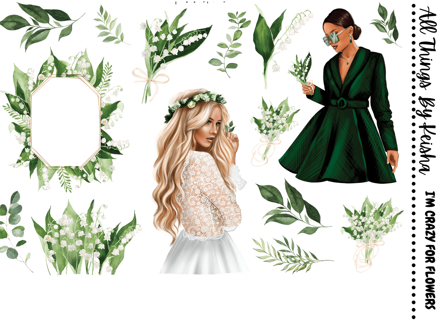 I'M  CRAZY FOR FLOWERS DECO KITS