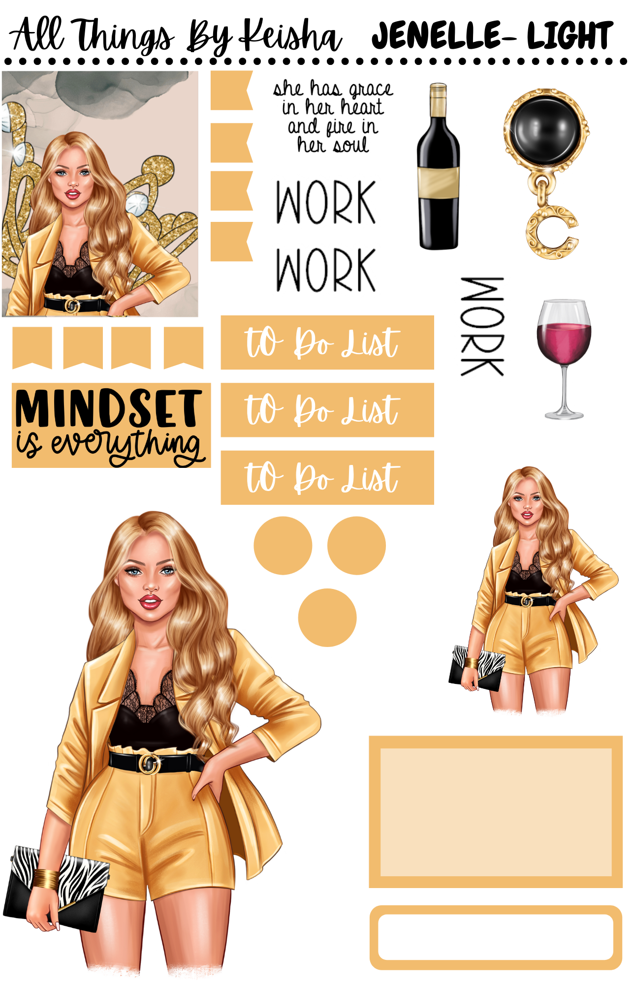 JENELLE - DIVA DOLL FUNCTIONAL KIT