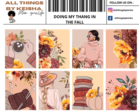 DOING MY THANG IN THE FALL FULL STICKER KIT