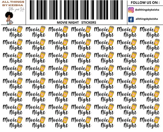 MOVIE NIGHT STICKERS