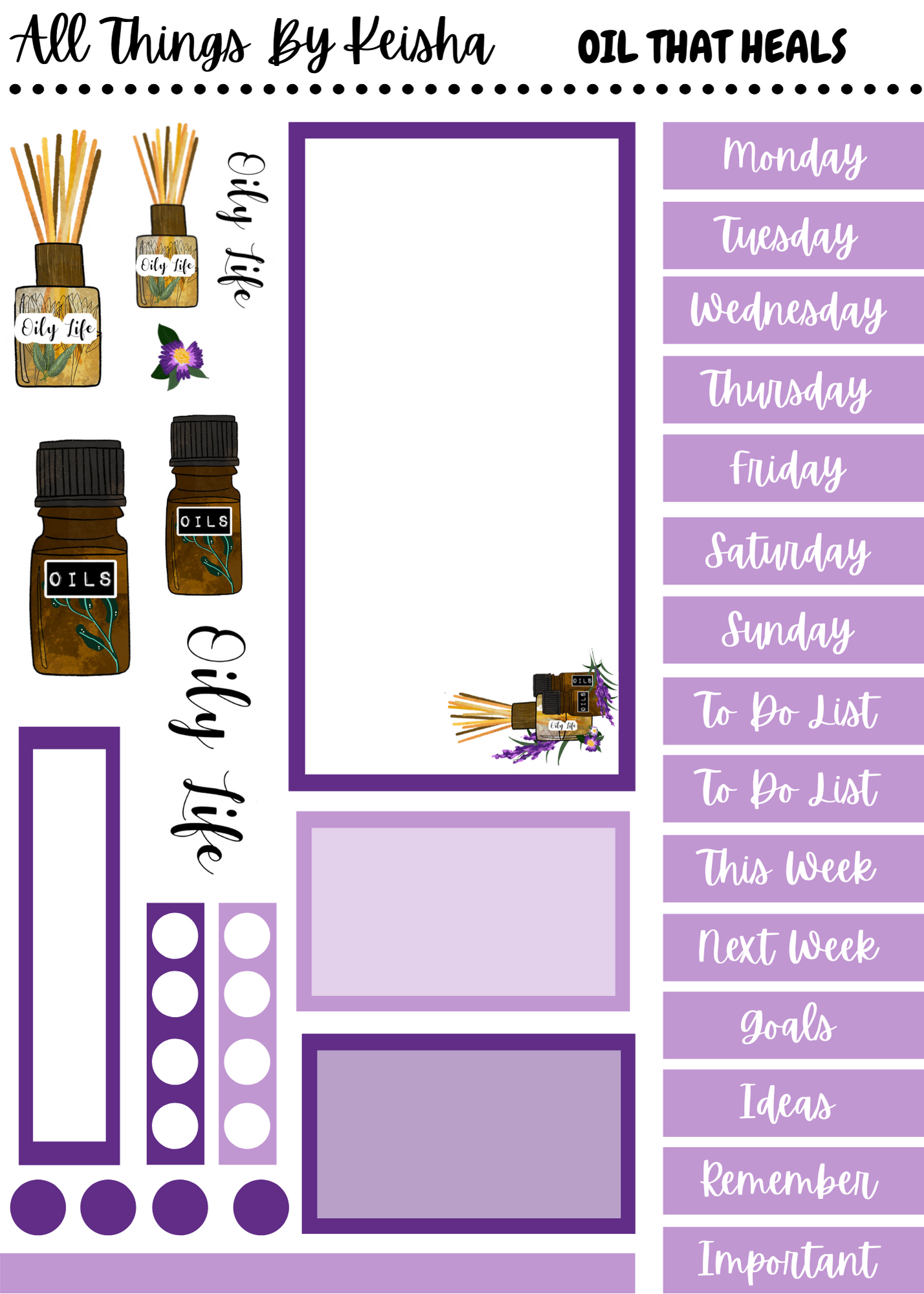 OIL THAT HEALS 2-PAGE FUNCTIONAL KIT