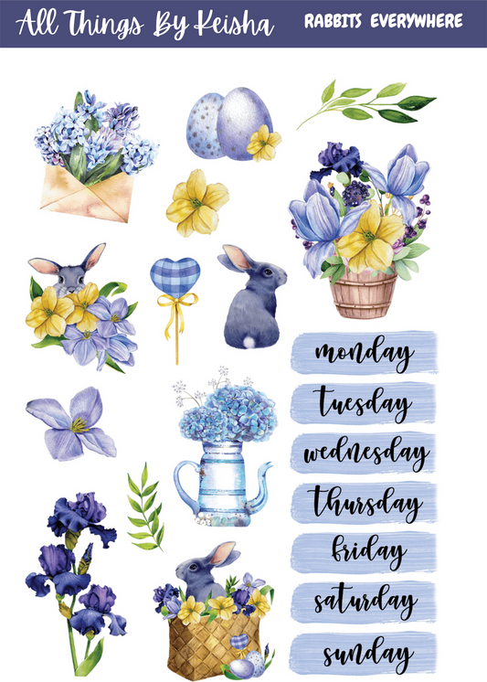 RABBITS EVERYWHERE 2- PAGE FUNCTIONAL KITS