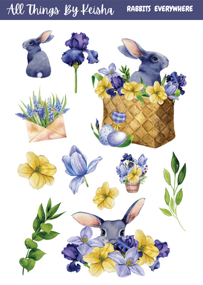RABBITS EVERYWHERE 2- PAGE FUNCTIONAL KITS