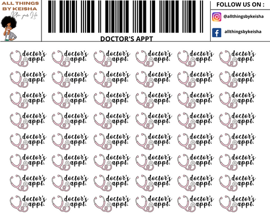 DOCTOR'S APPT STICKERS