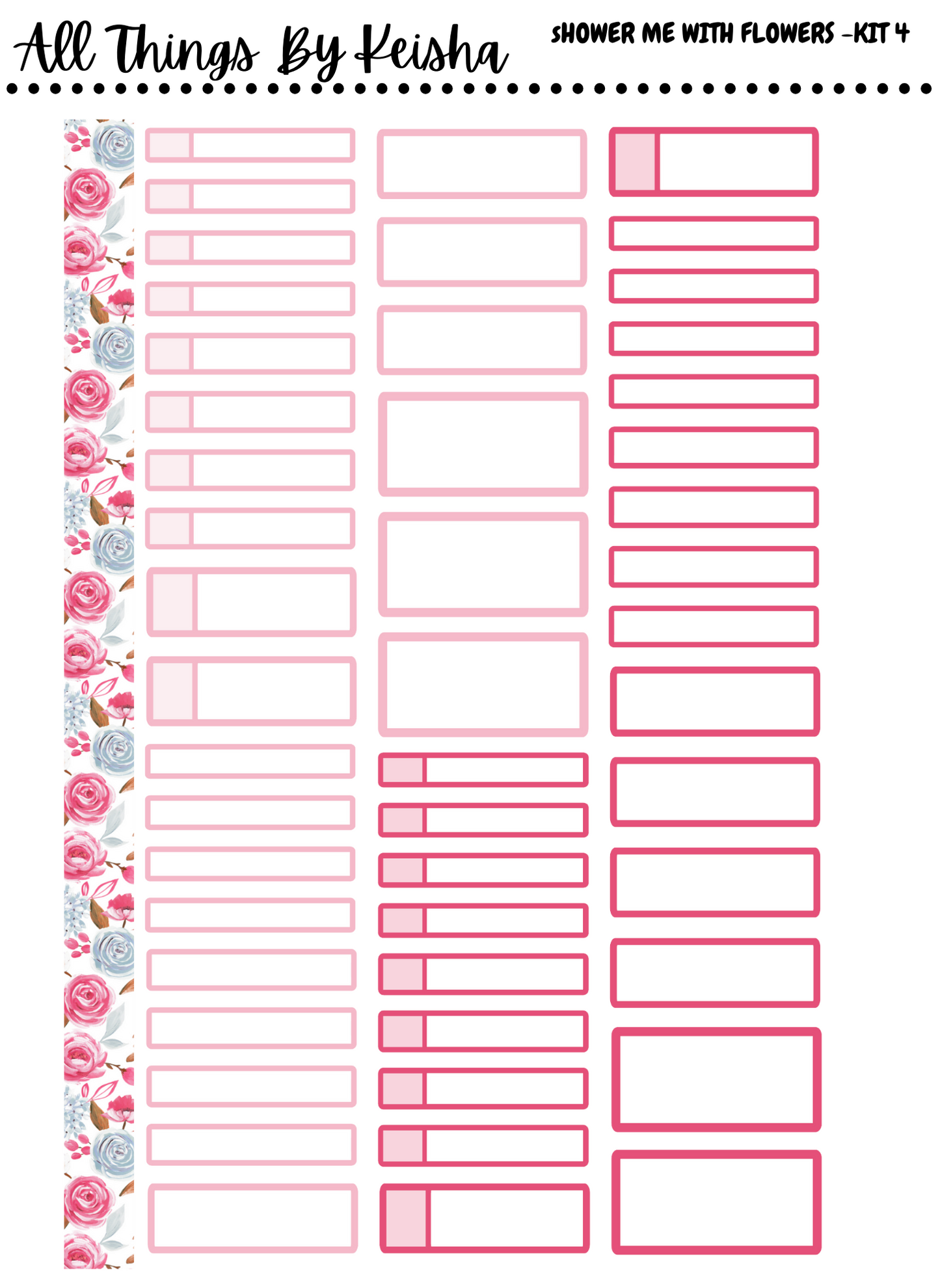 SHOWER ME WITH FLOWERS WEEKLY KIT