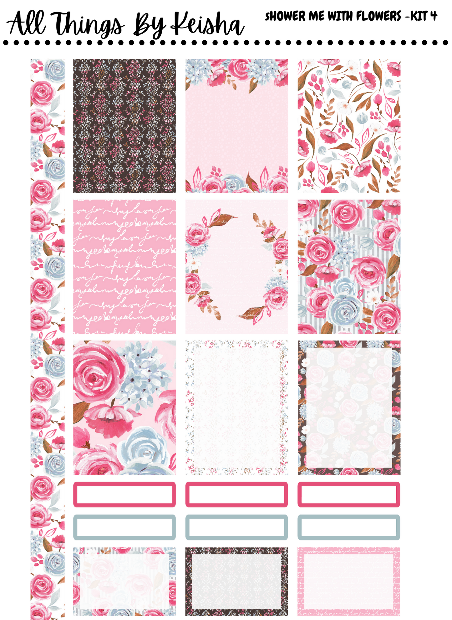SHOWER ME WITH FLOWERS WEEKLY KIT