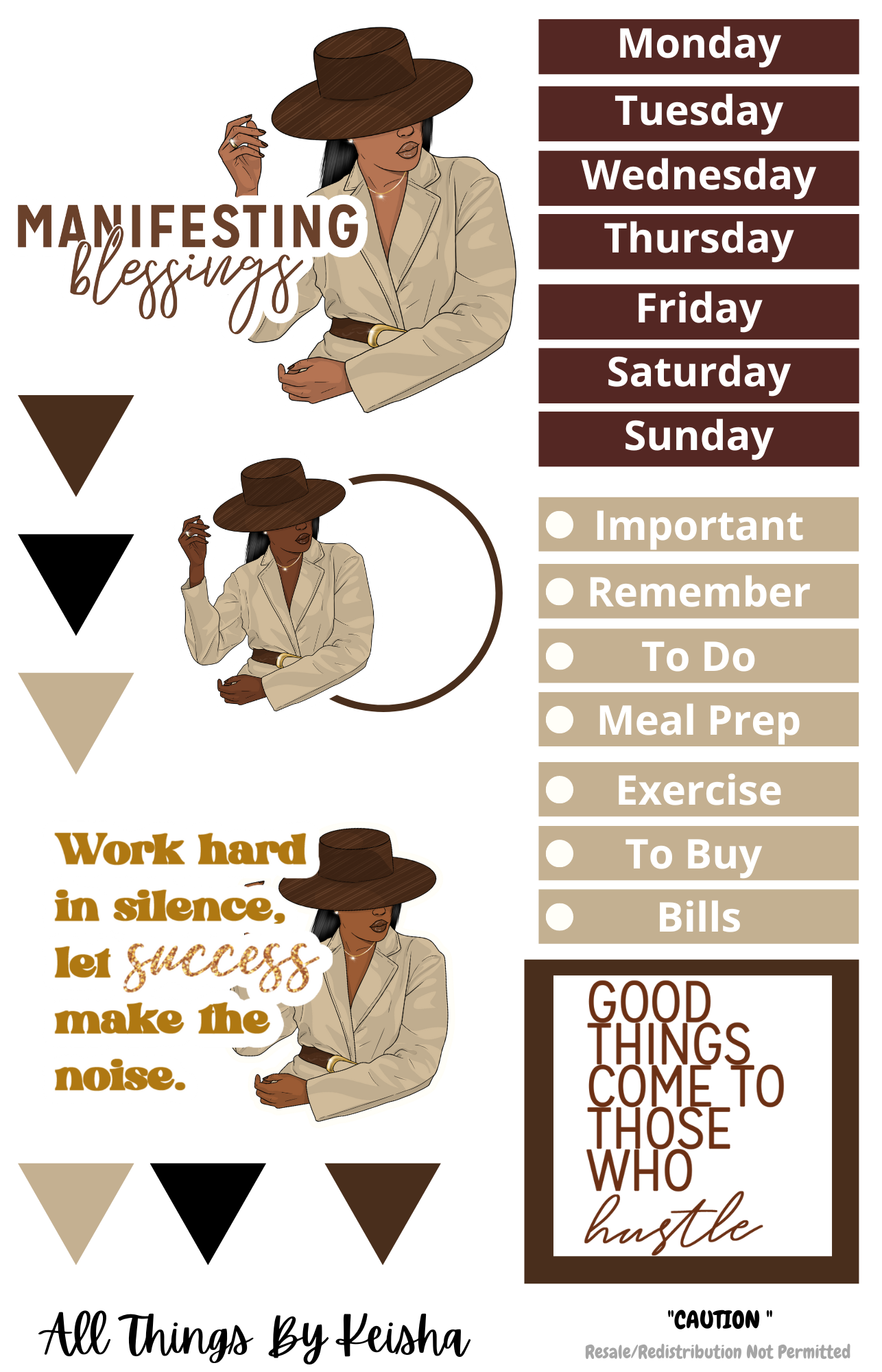 CAUTION STICKER PACK